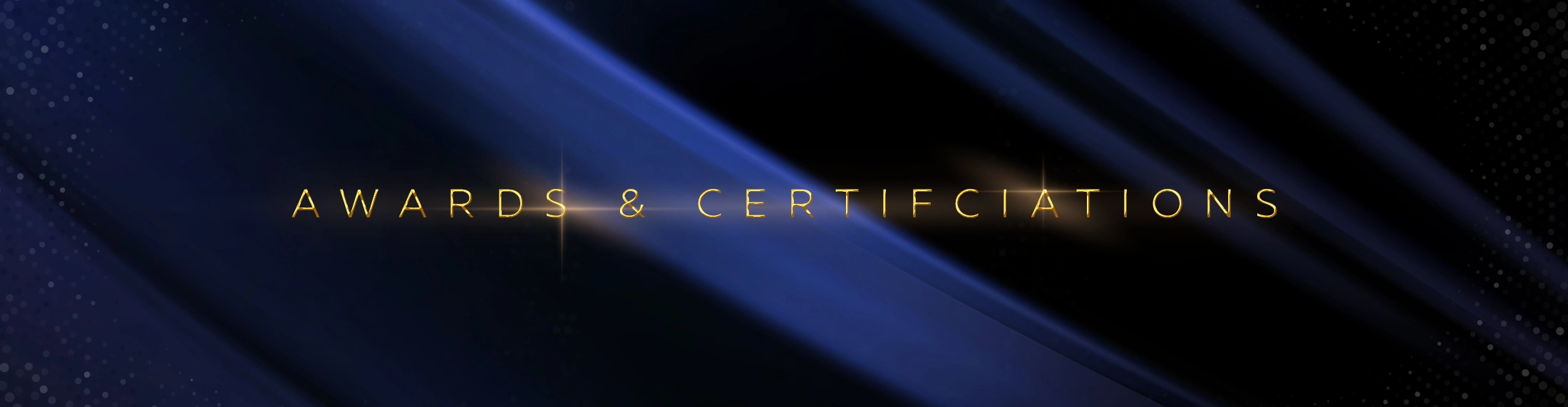 Awards & Certifications banner